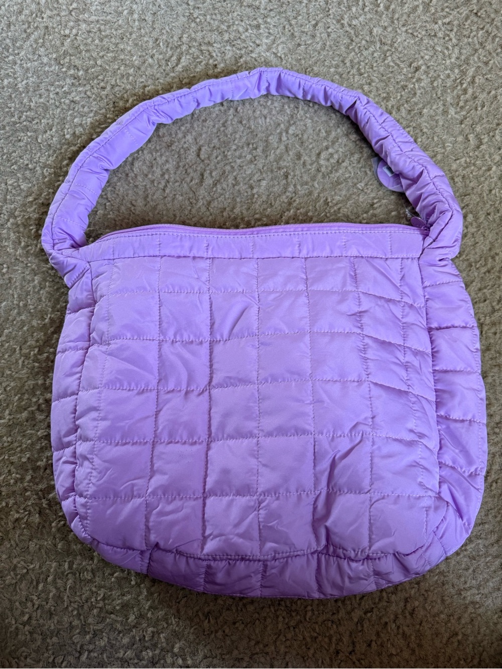 Ulta Beauty Quilted Lilac Shoulder Bag